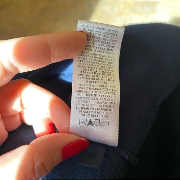 Vintage JUICY COUTURE Navy Velour Graphic Rhinestone Hoodie Jacket Size Medium - Picture 10 of 10